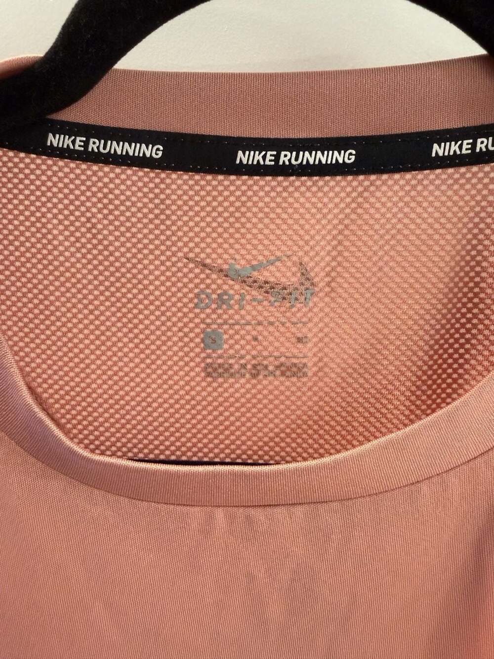 Nike Running Women's Dri-FIT Miler Racerback Mesh Tank Top, Mauve, Size S - Picture 3 of 3